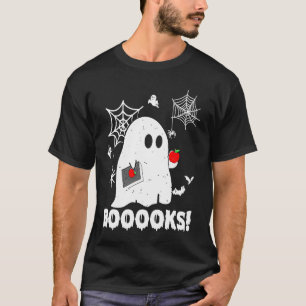 Booooks Ghost Teacher Halloween T-Shirt