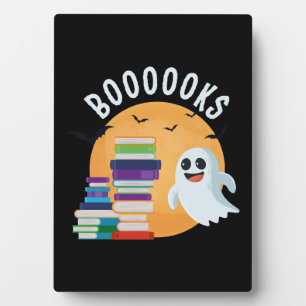Boooooks Halloween, Booooks Cute Halloween Plaque