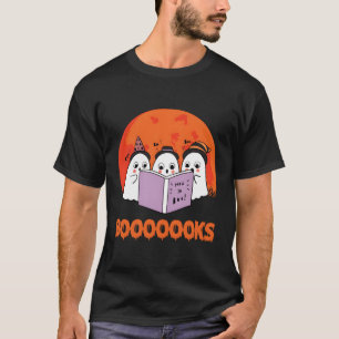 Booooooks Boo Read Books Halloween Costume Funny G T-Shirt
