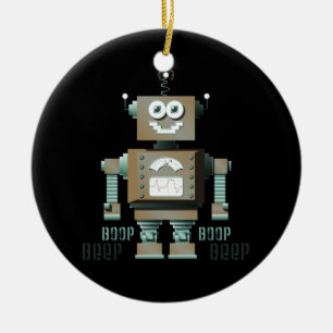 Boop Beep Toy Robot Ornament (inverse)