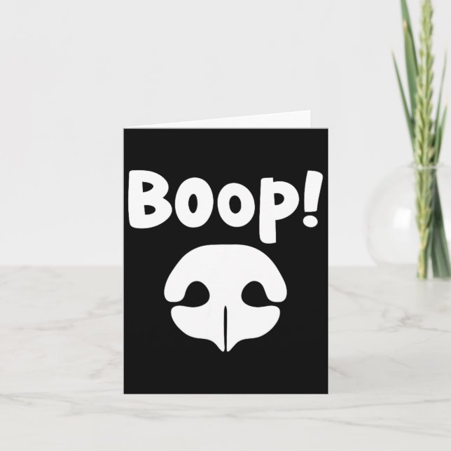 Boop Dog Nose Card (Front)