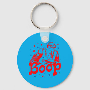 Boop Eagle Funny Patriotic Retro Vintage 4th Of Key Ring