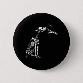 Boop Funny Dog Skeleton Boop Halloween Night Dog 6 Cm Round Badge