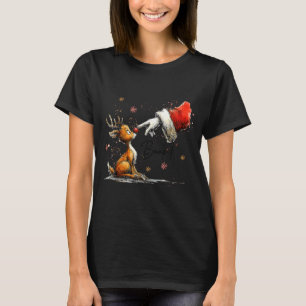 Boop Funny Santa Farmer Reindeer Cute Christmas Ho T-Shirt