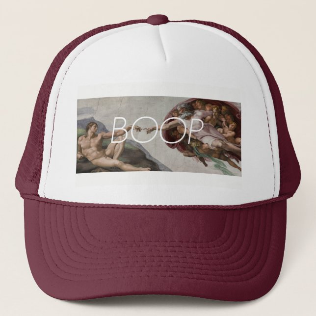 Boop of Adam Trucker Hat (Front)