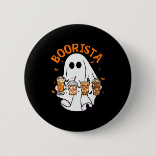 Boorista Barista Ghost Coffee Halloween Soky Seaso 6 Cm Round Badge