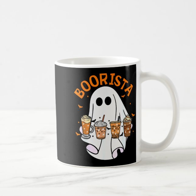 Boorista Barista Ghost Coffee Halloween Soky Seaso Coffee Mug (Right)