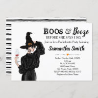 Boos and booze before I do halloween bridal shower