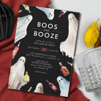 Boos and Booze | Dark Modern Adult Halloween Party