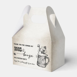 Boos and Booze Ghost Halloween Party Favour Box