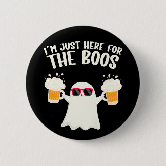 Boos Beer Tipsy Ghost Adults 6 Cm Round Badge