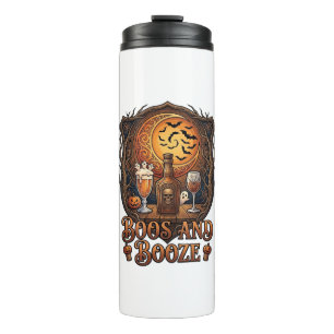 Boos Booze Halloween Skull Bottle Beer Wine Bats M