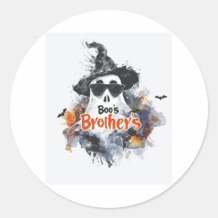 Boo's Brothers Classic Round Sticker