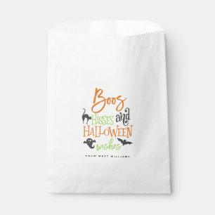 Boos Hisses and Halloween Wishes Favour Bag