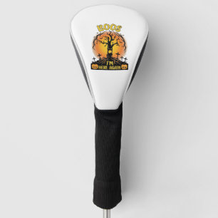Boos Im Here Again Halloween Spooky Tree Pumpkins Golf Head Cover