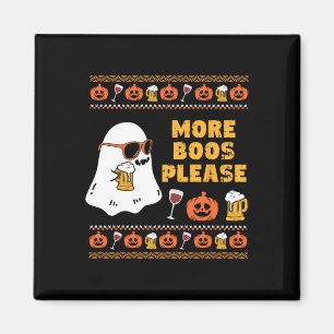 Boos Please Vintage Retro Ghost Halloween Costume  Magnet