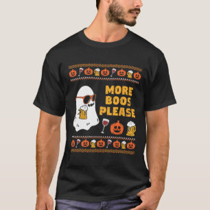 Boos Please Vintage Retro Ghost Halloween Costume T-Shirt