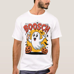 Boosch Ghost Halloween Beer Design T-Shirt