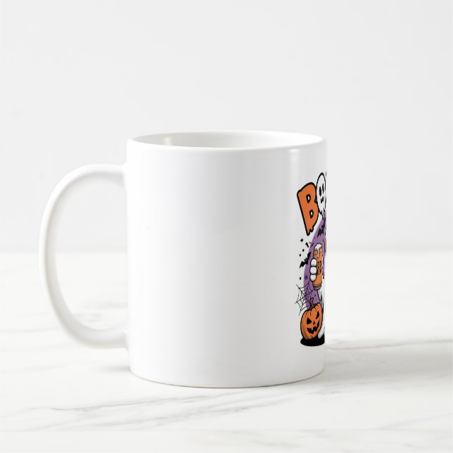 BOOSCH Ghost with Boo Brew Design Coffee Mug (Left)