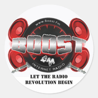 Boost FM 1" stickers