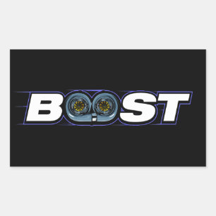 BOOST Turbo Rectangular Sticker