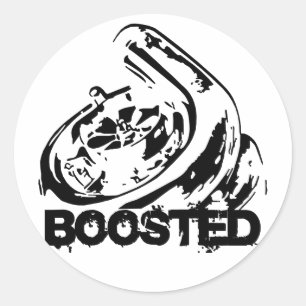 Boosted Classic Round Sticker