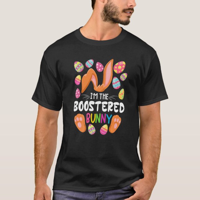 Boostered Bunny I Family Matching Easter Party Out T-Shirt (Front)