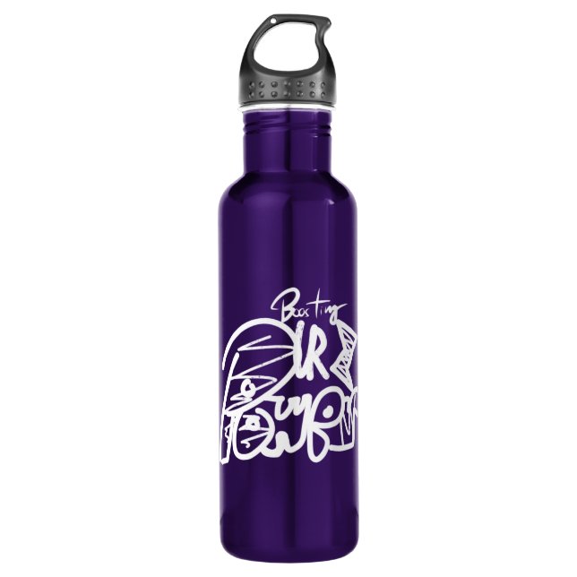 boosting your power inspirational 710 ml water bottle (Front)