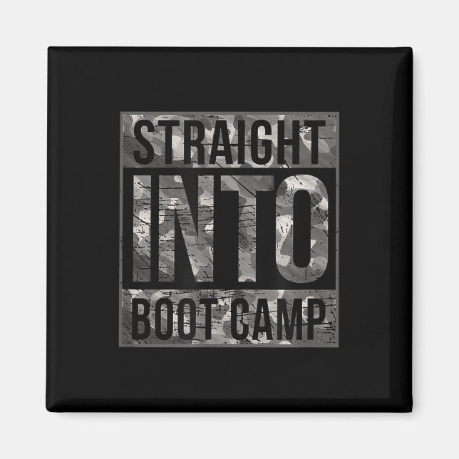 Boot Camp Basic Training Shirt For New Military Re Magnet (Front)
