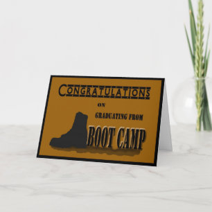 Boot Camp Graduation Card