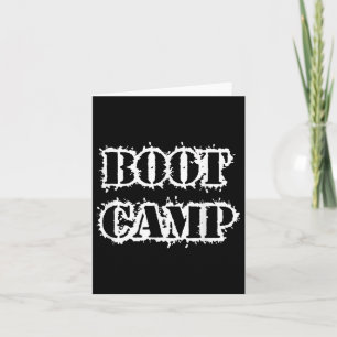 Boot Camp Workout Bootcamp Fitness  Card