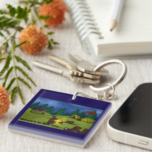 Boot Campfire Tales: A Sole-ful Retreat Key Ring