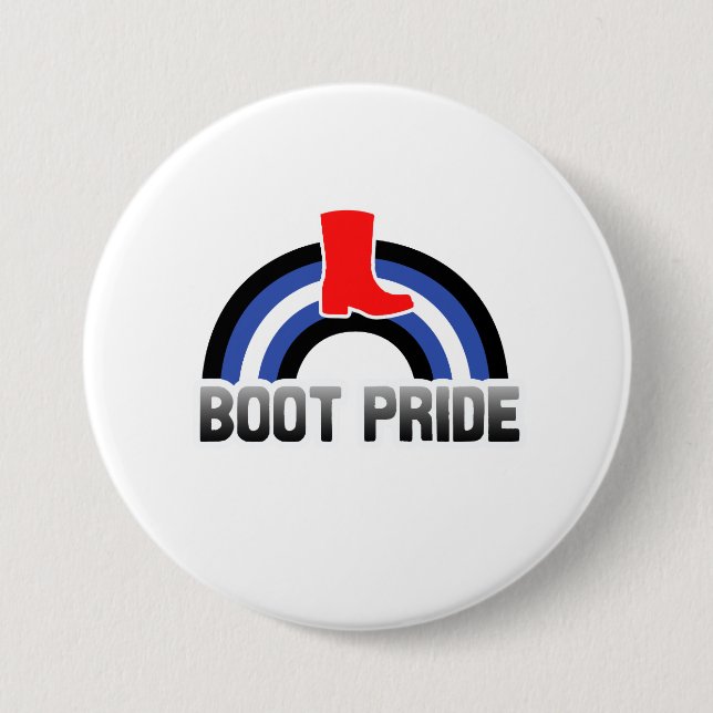 Boot Pride 7.5 Cm Round Badge (Front)