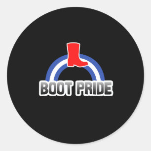 Boot Pride Classic Round Sticker