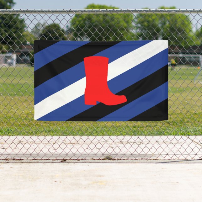 Boot Pride Flag Banner (Insitu)