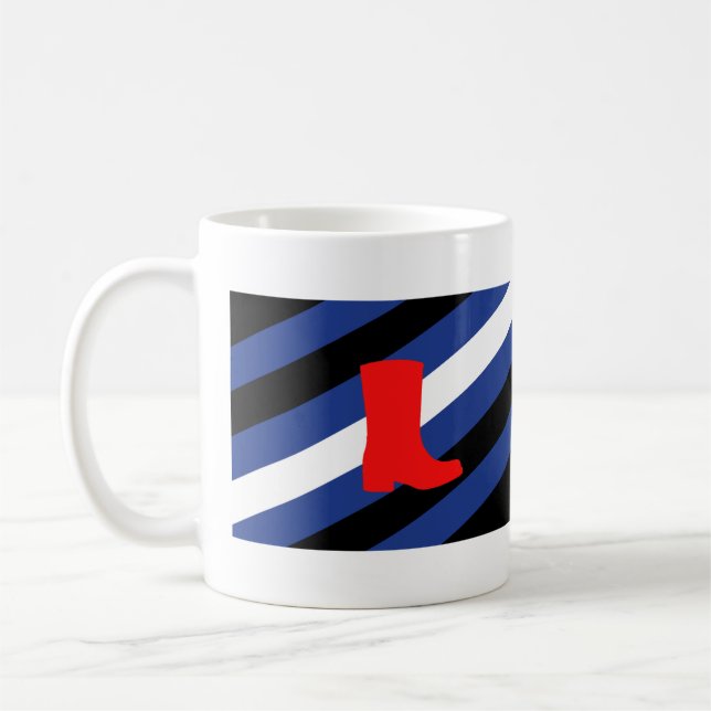 Boot Pride Flag Coffee Mug (Left)