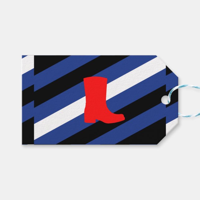 Boot Pride Flag Gift Tags (Front (Horizontal))