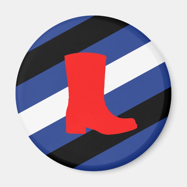 Boot Pride Flag Magnet (Front)