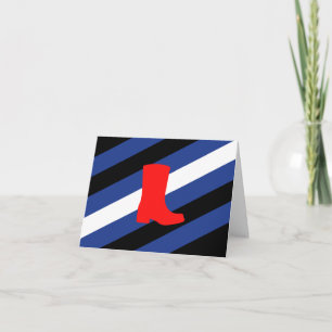 Boot Pride Flag Thank You Card