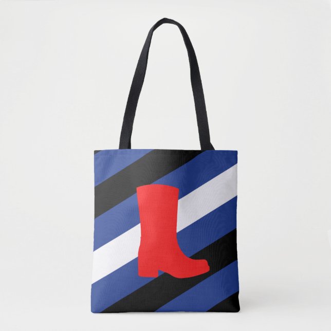 Boot Pride Flag Tote Bag (Front)