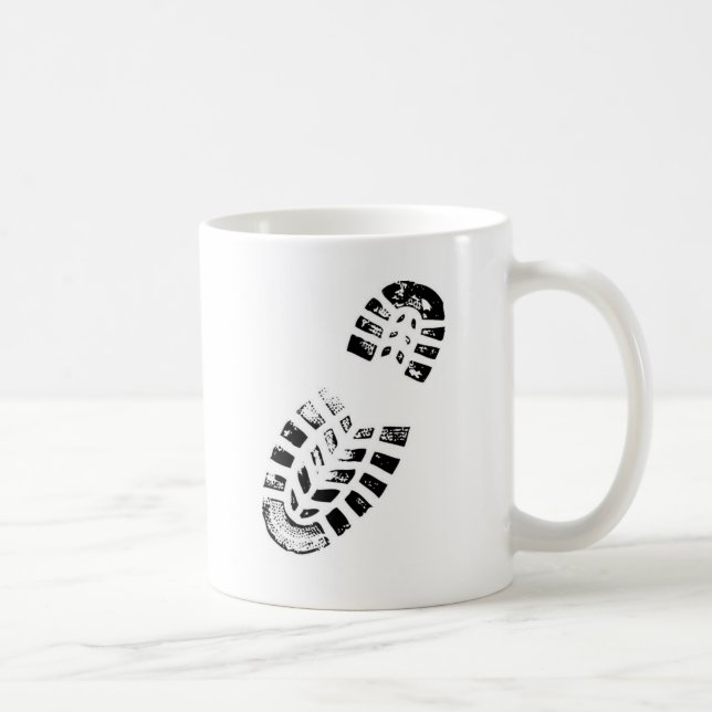 boot print coffee mug (Right)