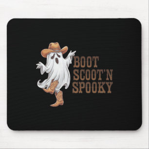 Boot Scootin Spooky Funny Country Music Halloween Mouse Pad