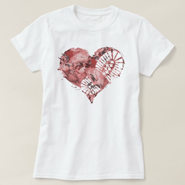boot stomp heart T-Shirt (Design Front)
