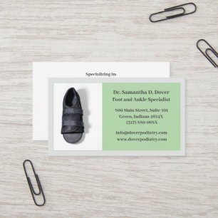Boot Surgical Foot Doctor Podiatry Podiatrist Business Card