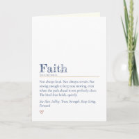 Bootcamp Letter From Home, Faith Definition