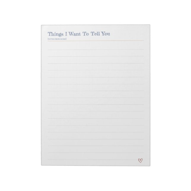 Bootcamp Letters From Home Notepad (Rotated)