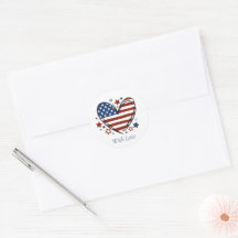Bootcamp Letters From Home Patriotic Envelope Seal