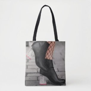 Booted & Bold Ankle Boot Tote Bag