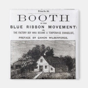 Booth of the Blue Ribbon Movement, 1883 Magnet