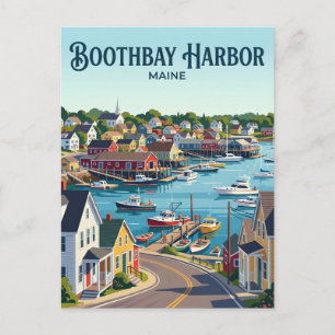 Boothbay Harbour USA Postcard